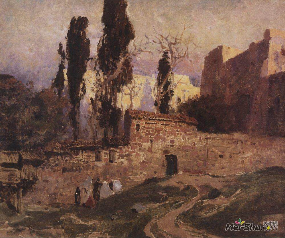 瓦西里波列诺夫(Vasily Polenov)高清作品《君士坦丁堡》
