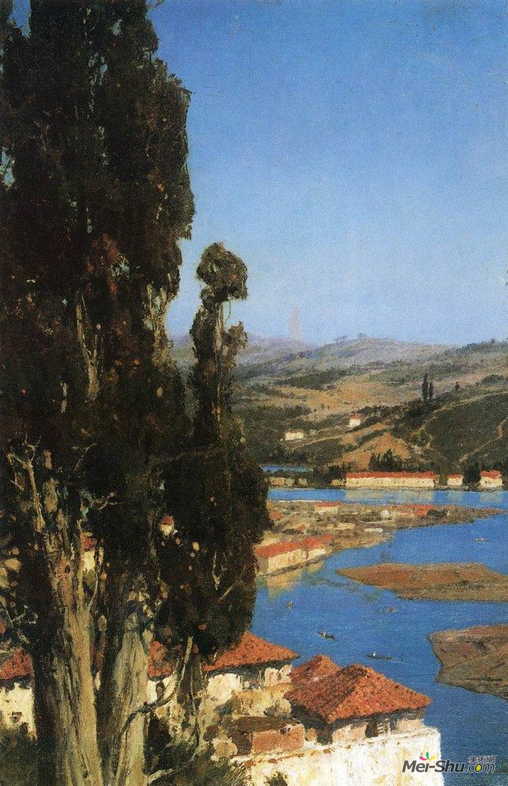 瓦西里波列诺夫(Vasily Polenov)高清作品《君士坦丁堡》