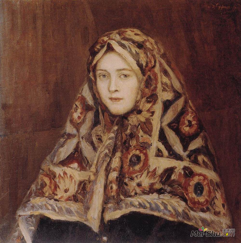 瓦西里·伊万诺维奇·苏里科夫(Vasily Surikov)高清作品《安菲萨》