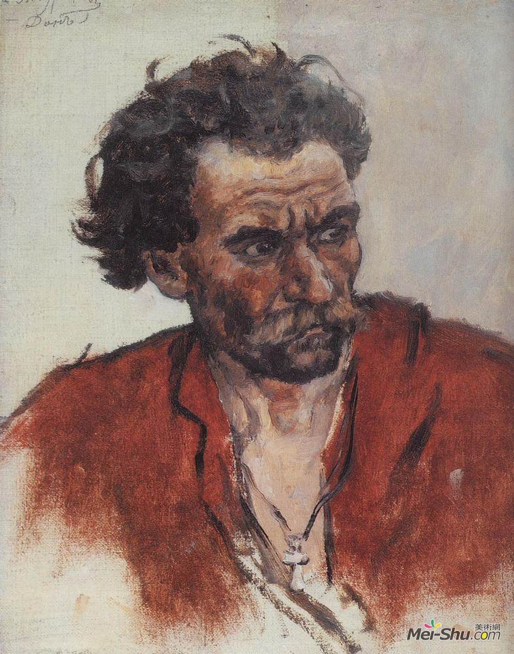 瓦西里·伊万诺维奇·苏里科夫(Vasily Surikov)高清作品《红衫哥萨克》