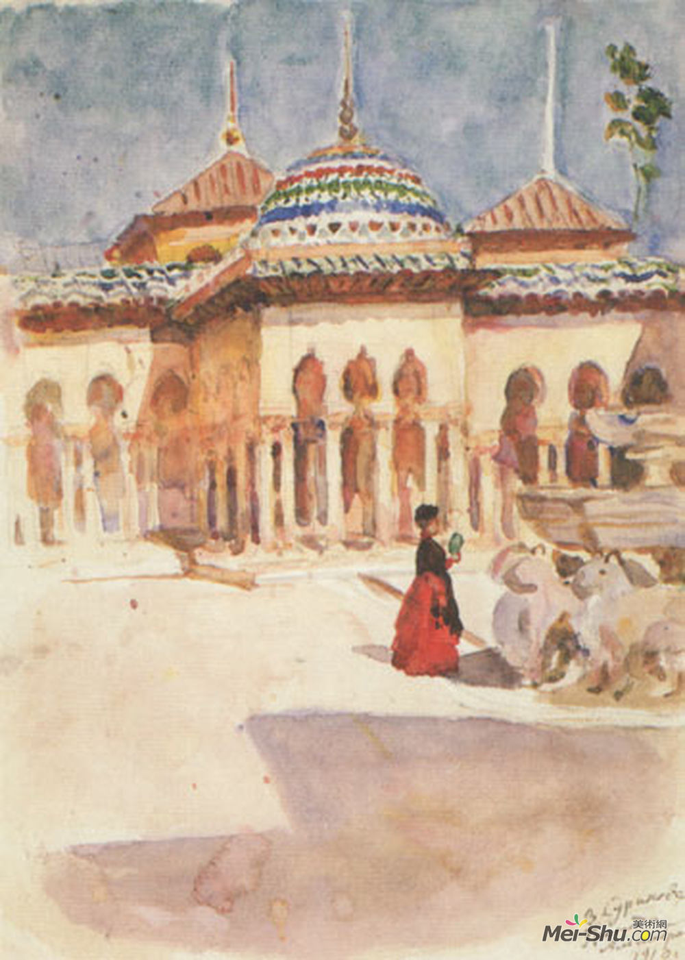 瓦西里·伊万诺维奇·苏里科夫(Vasily Surikov)高清作品《格拉纳达。阿尔罕布拉。》