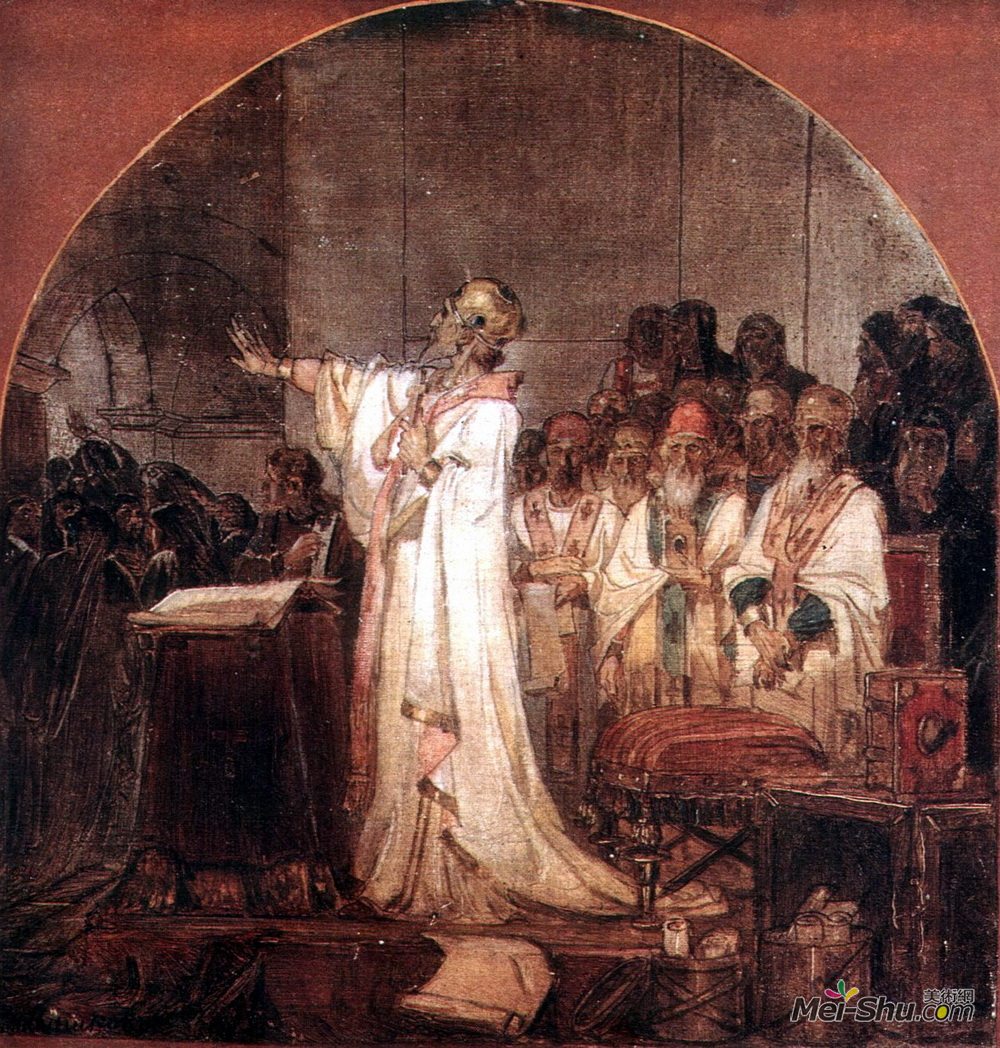 瓦西里·伊万诺维奇·苏里科夫(Vasily Surikov)高清作品《第三以弗所基督教会》