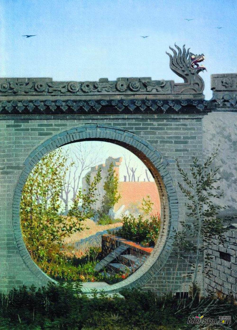 瓦西里·维列什查金(Vasily Vereshchagin)高清作品《Chuguchak的花园大门》