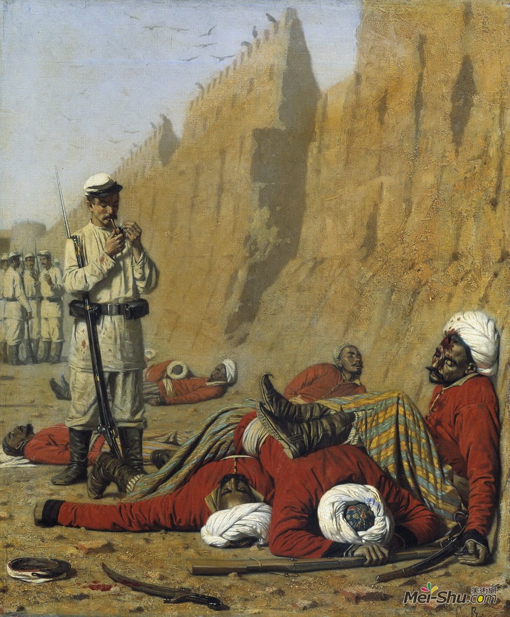 瓦西里·维列什查金(Vasily Vereshchagin)高清作品《失败后》