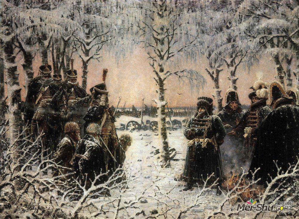 瓦西里·维列什查金(Vasily Vereshchagin)高清作品《用武器俘虏-射杀他们》
