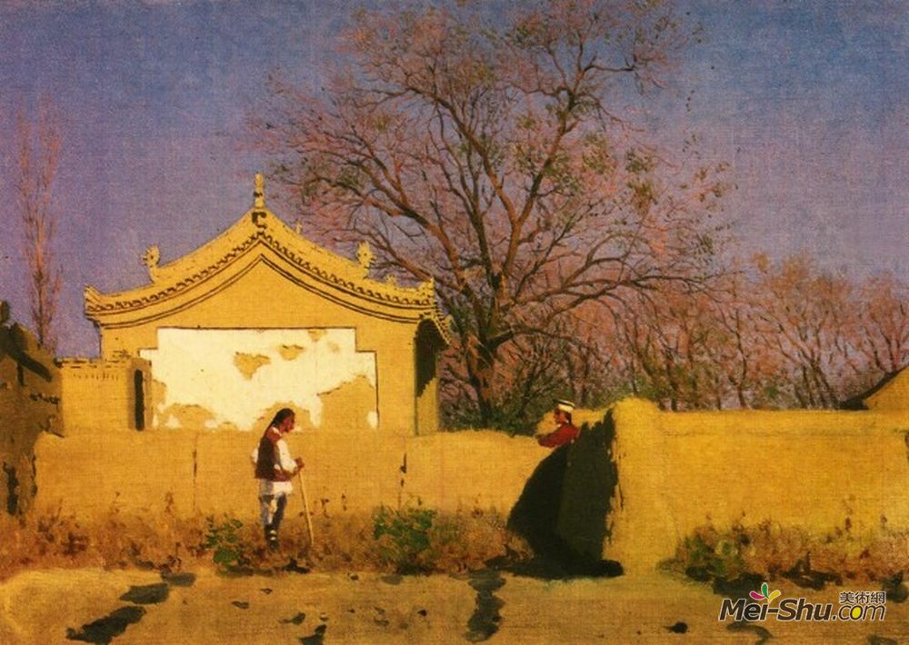 瓦西里·维列什查金(Vasily Vereshchagin)高清作品《中国住宅》