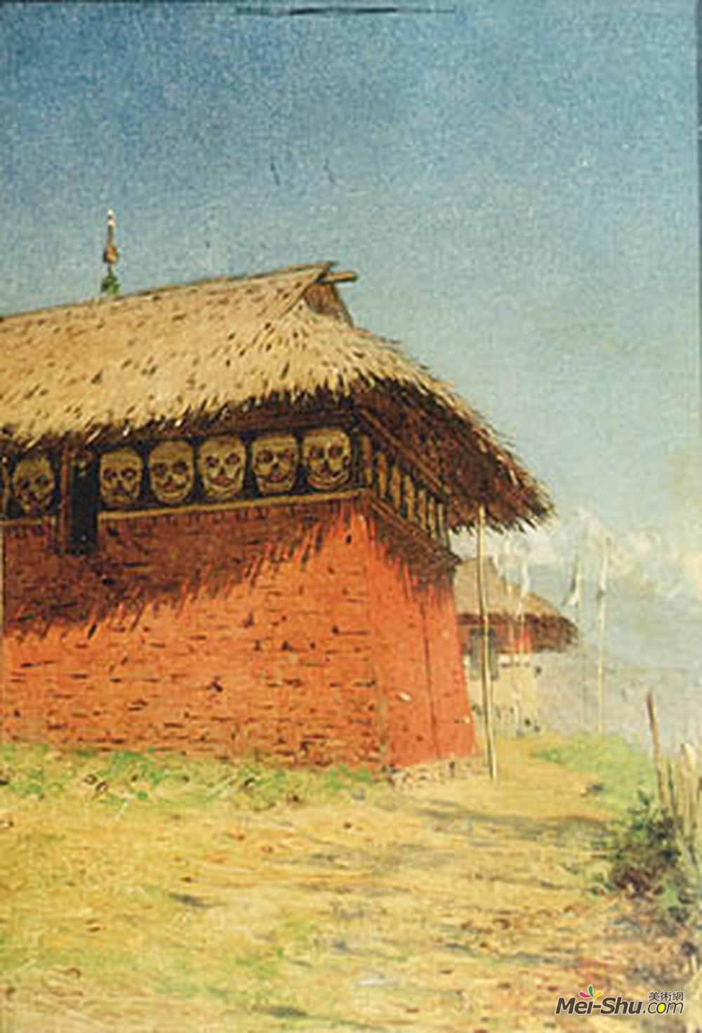 瓦西里·维列什查金(Vasily Vereshchagin)高清作品《战神教堂（神庙，佛寺）》