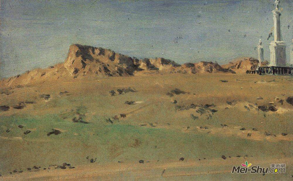 瓦西里·维列什查金(Vasily Vereshchagin)高清作品《土耳其堡垒角5月30日被捕，但放弃》