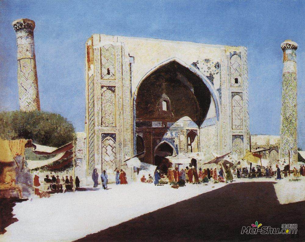 瓦西里·维列什查金(Vasily Vereshchagin)高清作品《撒马尔罕》