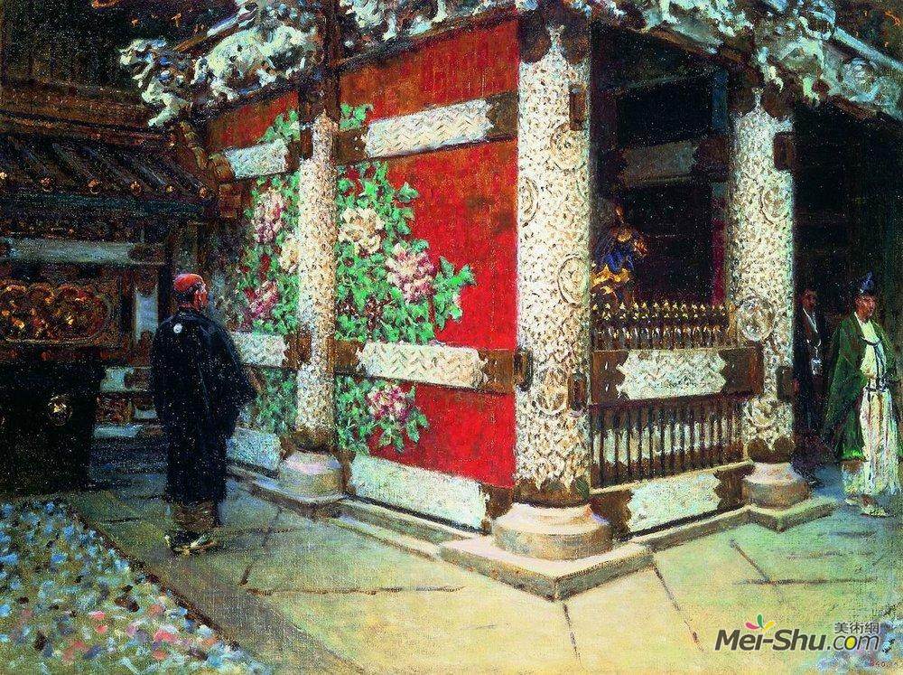 瓦西里·维列什查金(Vasily Vereshchagin)高清作品《日高寺》