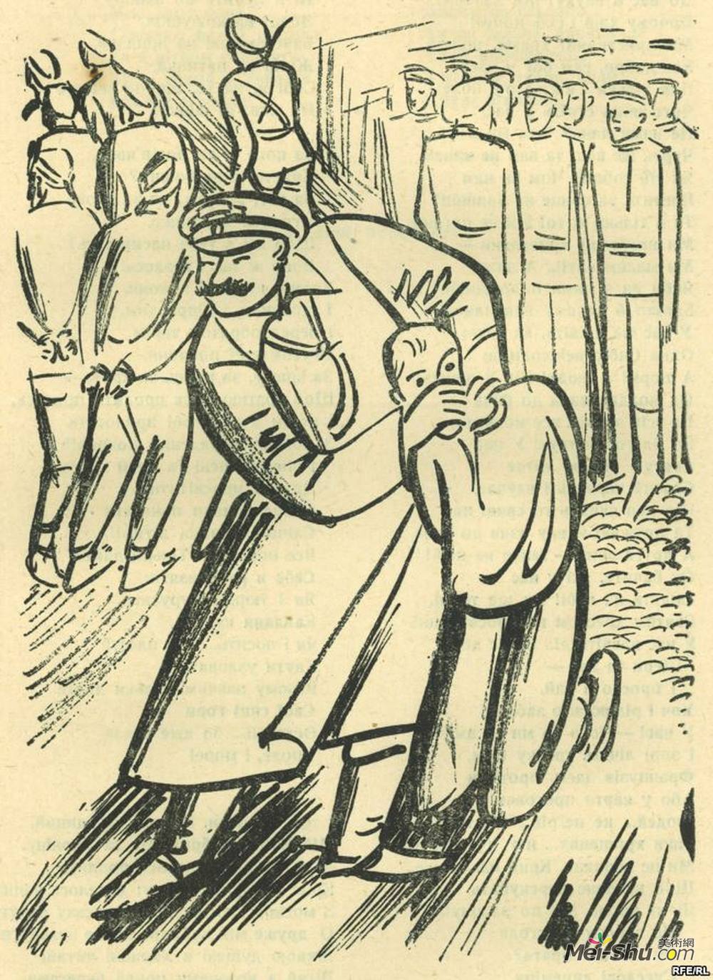 凡士林(Vasyl Sedlyar)高清作品《Illustration  to the 'Kobzar' by Taras Shevc》