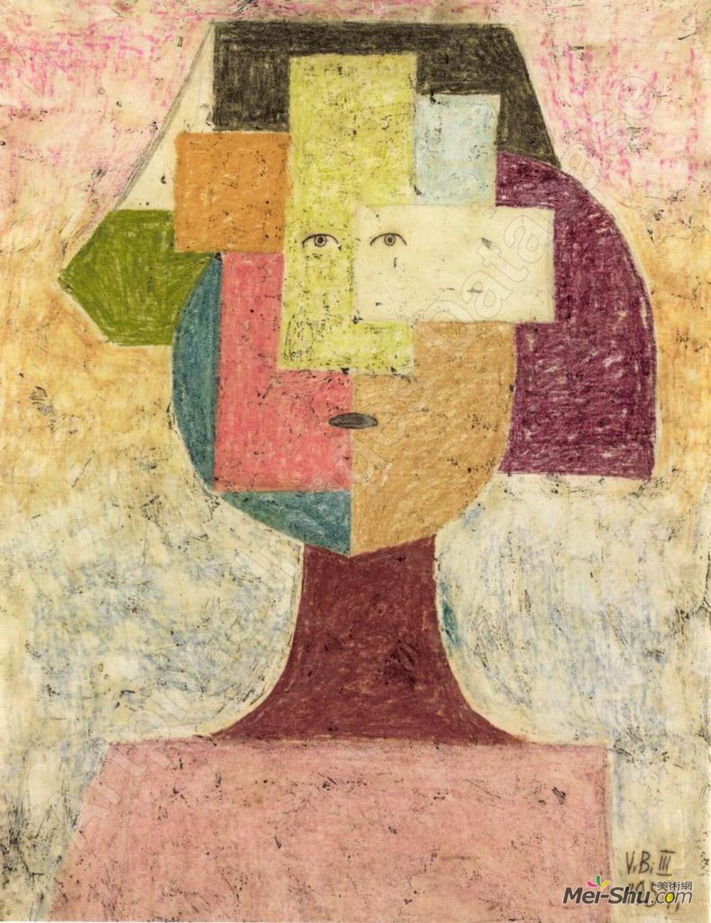 维克多·布罗纳(Victor Brauner)高清作品《喀尔巴阡的女人》