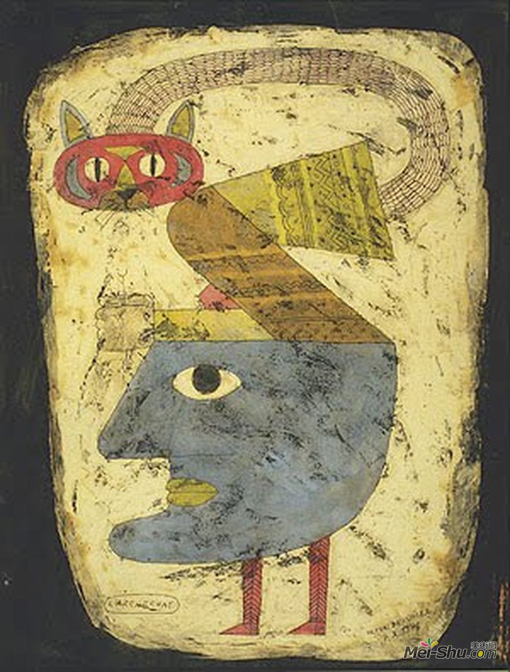 维克多·布罗纳(Victor Brauner)高清作品《拱猫》