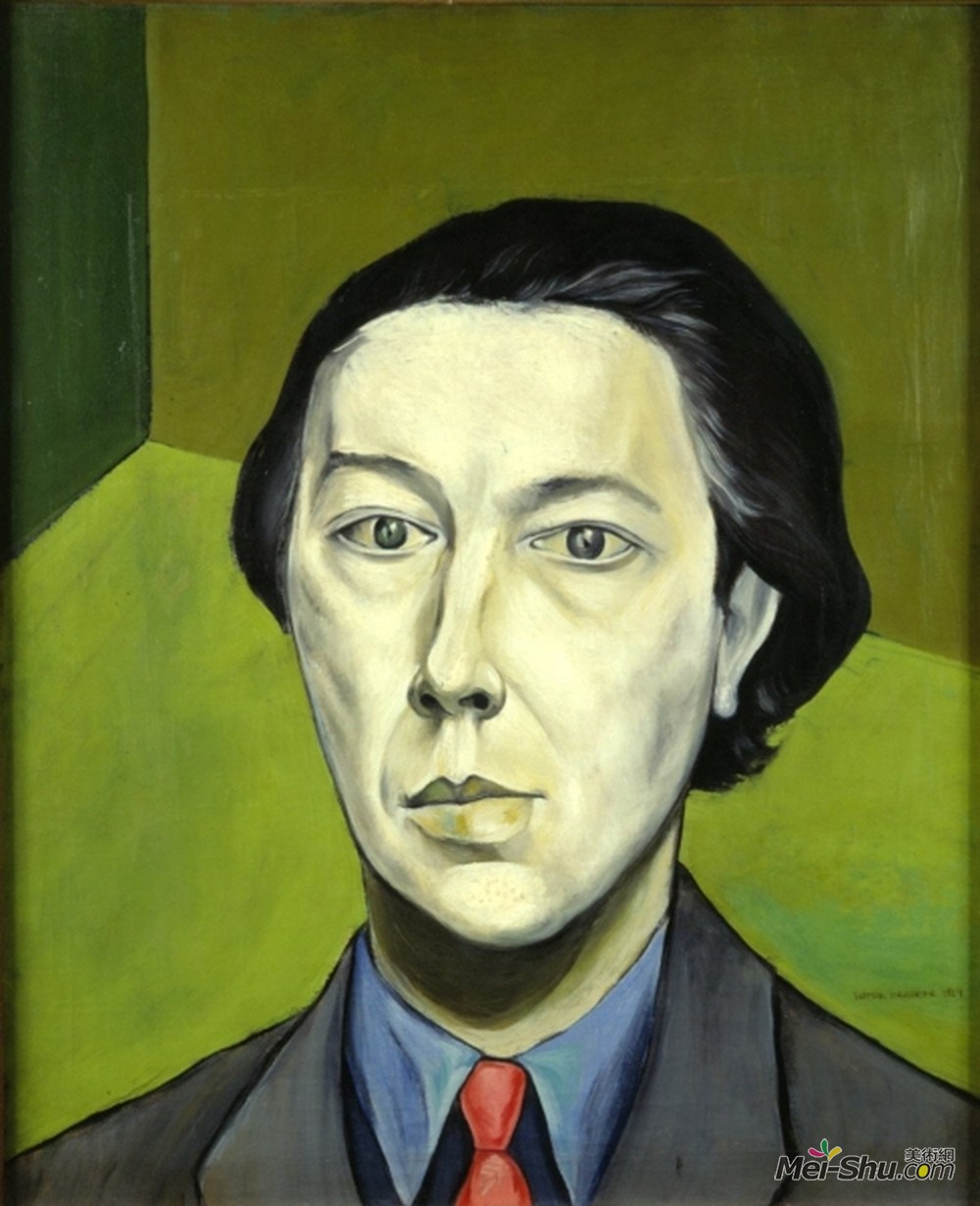 维克多·布罗纳(Victor Brauner)高清作品《Portrait of Andr&é Breton》