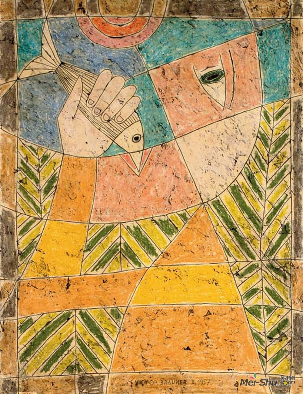 维克多·布罗纳(Victor Brauner)高清作品《渔夫》