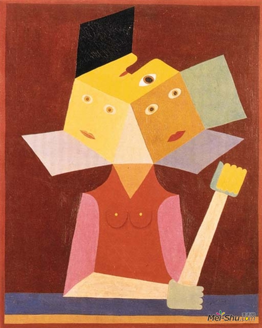 维克多·布罗纳(Victor Brauner)高清作品《女人看着远方》