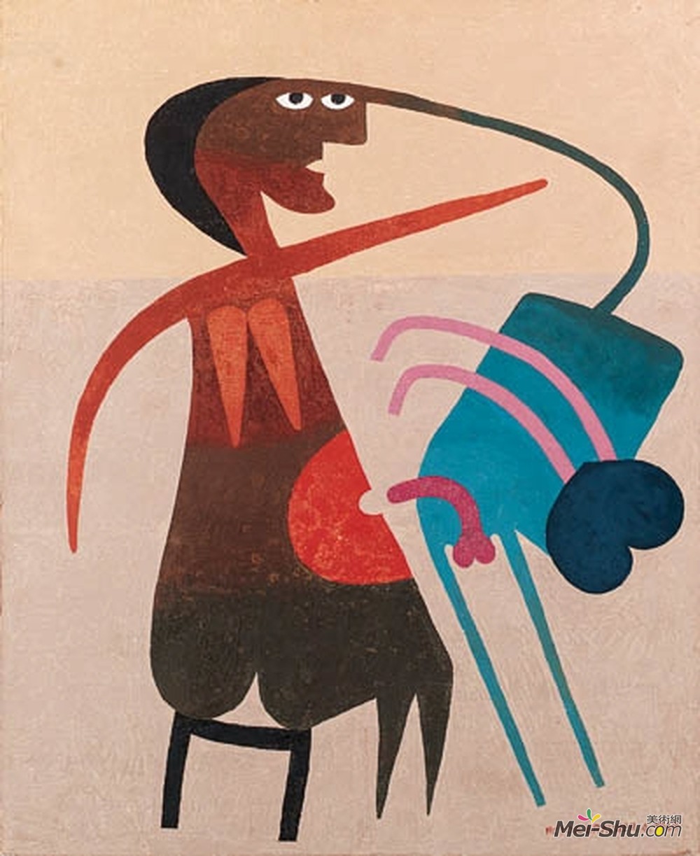 维克多·布罗纳(Victor Brauner)高清作品《La machine &à privil&èges》