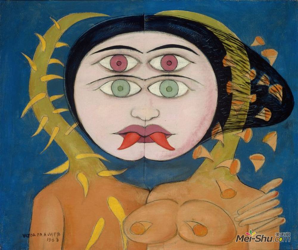 维克多·布罗纳(Victor Brauner)高清作品《双子星座》