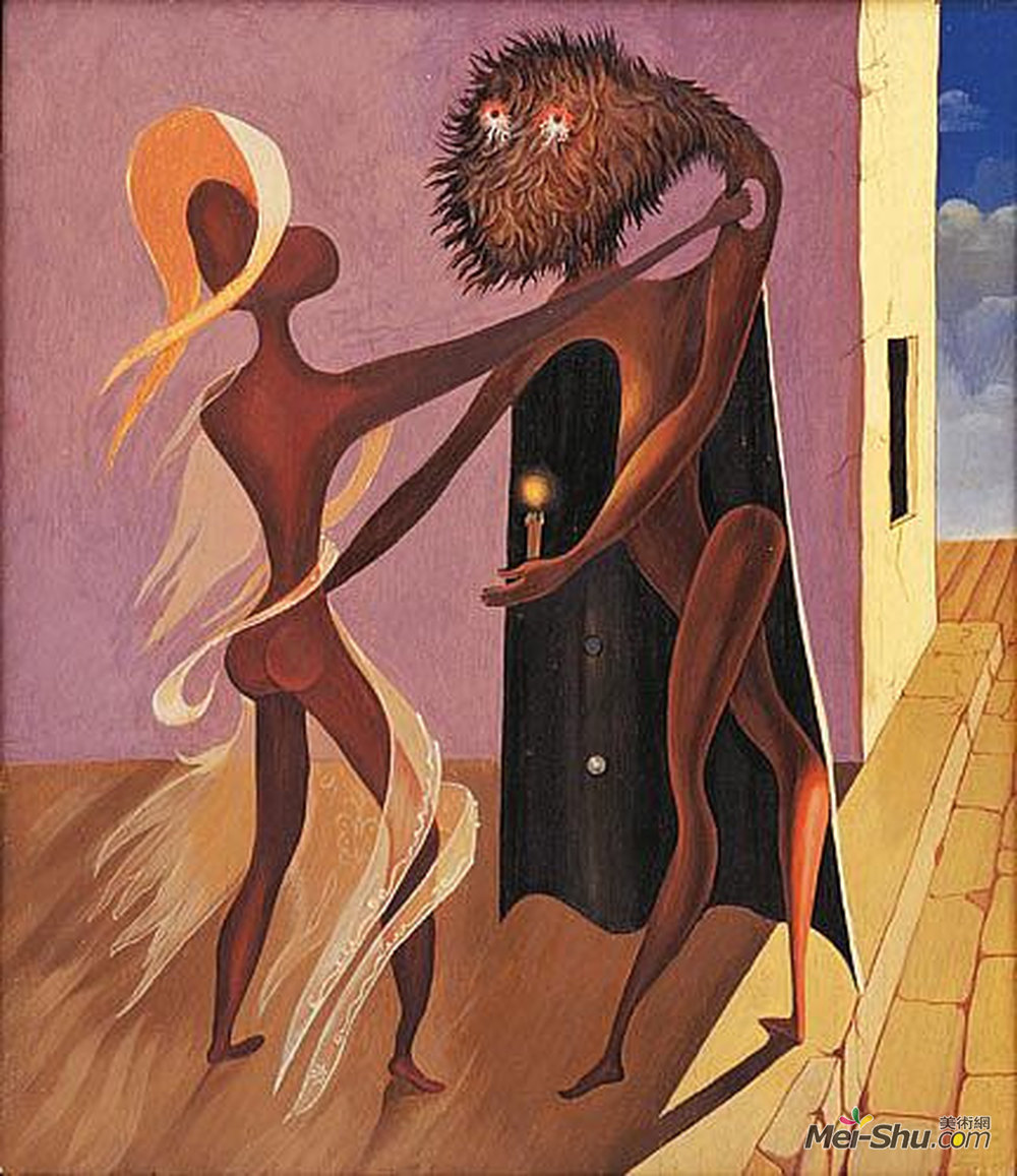 维克多·布罗纳(Victor Brauner)高清作品《夜晚的未婚夫和夜晚》
