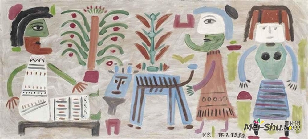 维克多·布罗纳(Victor Brauner)高清作品《绿地毯》