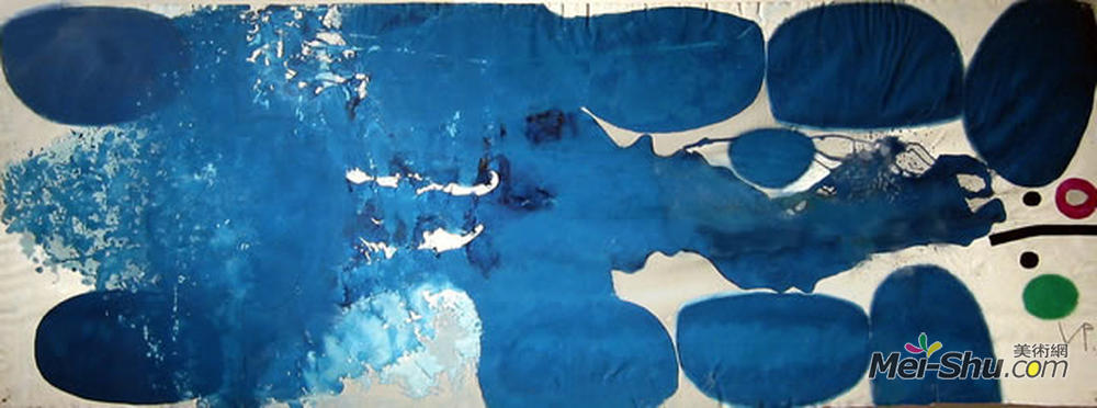 维克多帕斯莫尔(Victor Pasmore)高清作品《一棵满是鸟的树2》