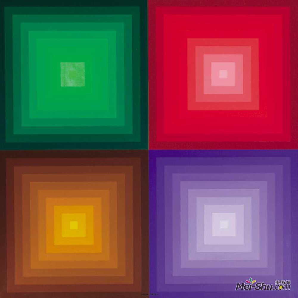 维克多·瓦沙雷(Victor Vasarely)高清作品《两个》