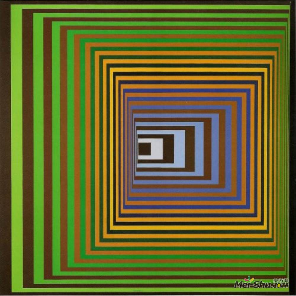 维克多·瓦沙雷(Victor Vasarely)高清作品《沃伦斯特里》