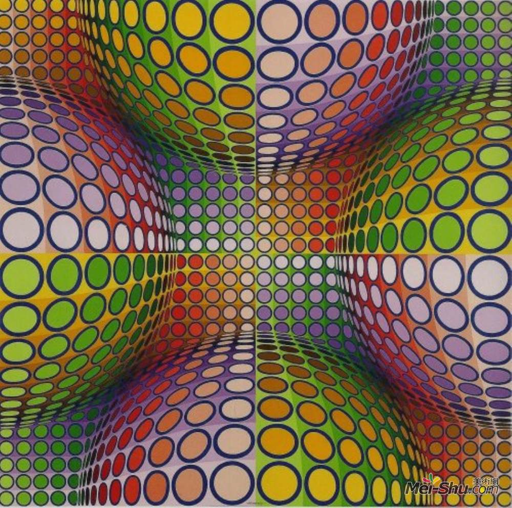 维克多·瓦沙雷(Victor Vasarely)高清作品《维加 - 尼斯》