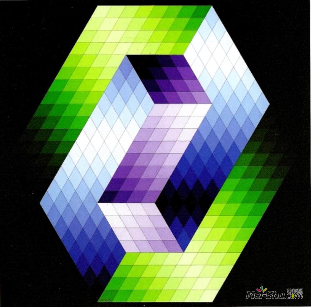 维克多·瓦沙雷(Victor Vasarely)高清作品《凯普尔格式塔》