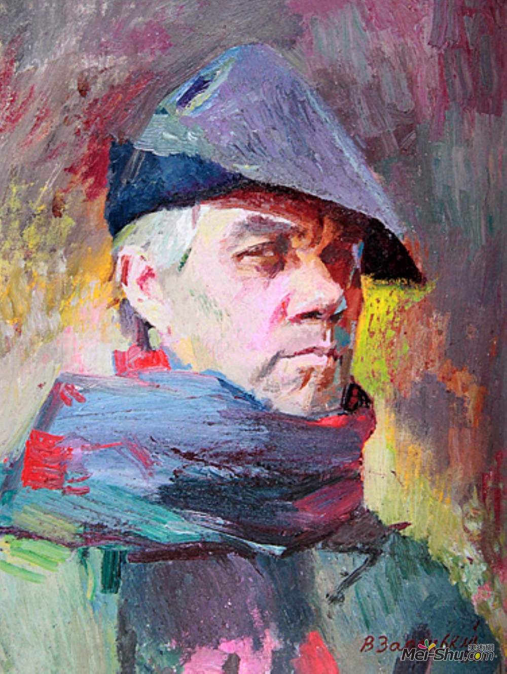 维克多扎雷茨基(Victor Zaretsky)高清作品《自画像》