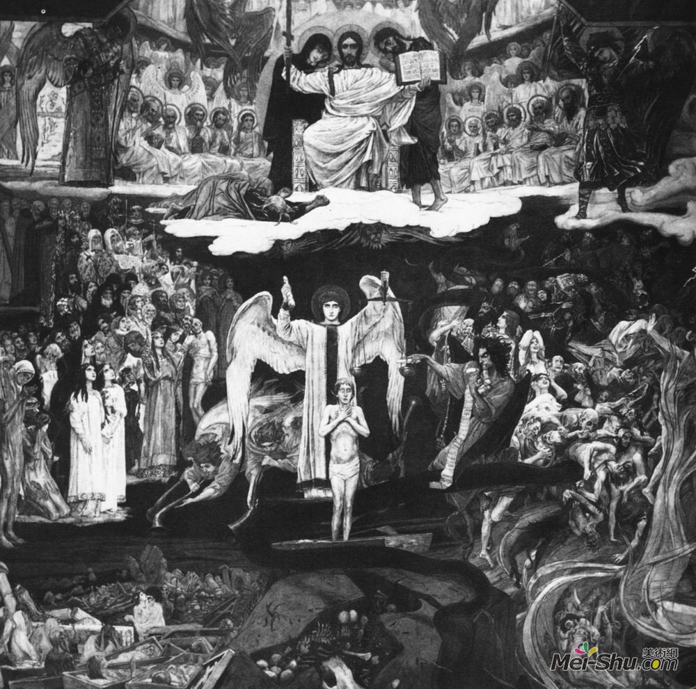 维克托·米哈伊洛维奇·瓦斯涅佐夫(Viktor Vasnetsov)高清作品《最后审判》