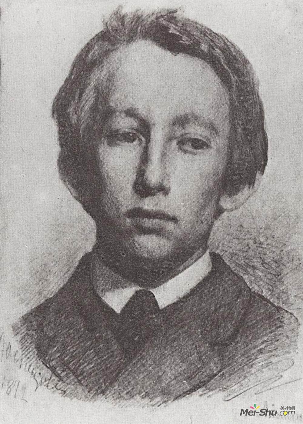 维克托·米哈伊洛维奇·瓦斯涅佐夫(Viktor Vasnetsov)高清作品《Portrait of Appolinary Vasnetsov》
