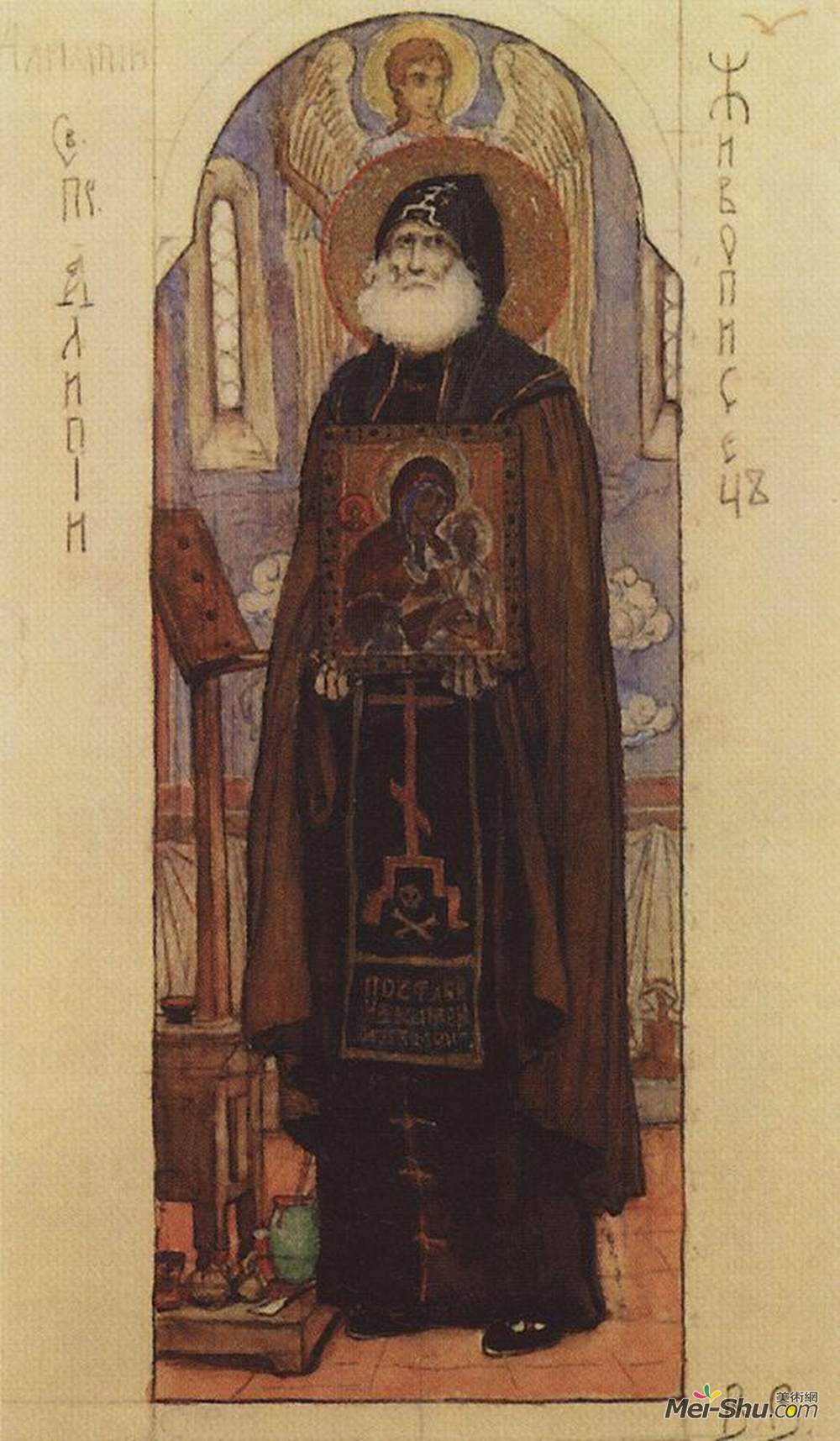 维克托·米哈伊洛维奇·瓦斯涅佐夫(Viktor Vasnetsov)高清作品《圣阿利皮》