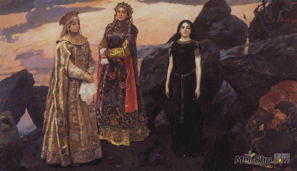 维克托·米哈伊洛维奇·瓦斯涅佐夫(Viktor Vasnetsov)高清作品《三地下王国公主》