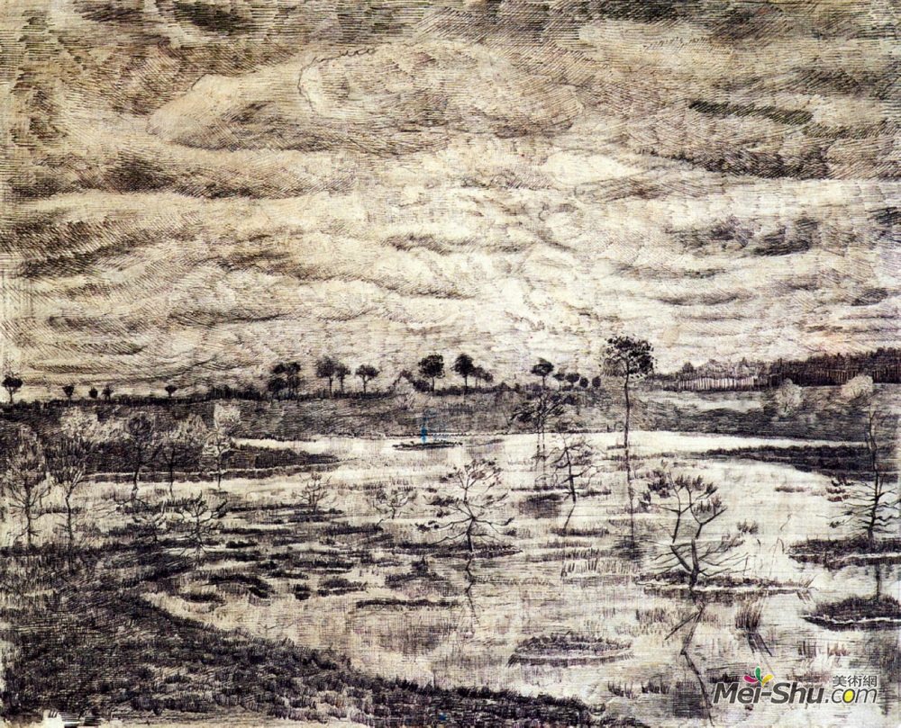 vincent van gogh文森特·梵高油画24428《沼泽地》文森特·梵高