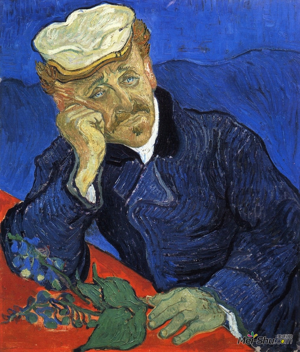 vincent van gogh文森特·梵高油画4488《盖奇医生肖像》文森特·梵高