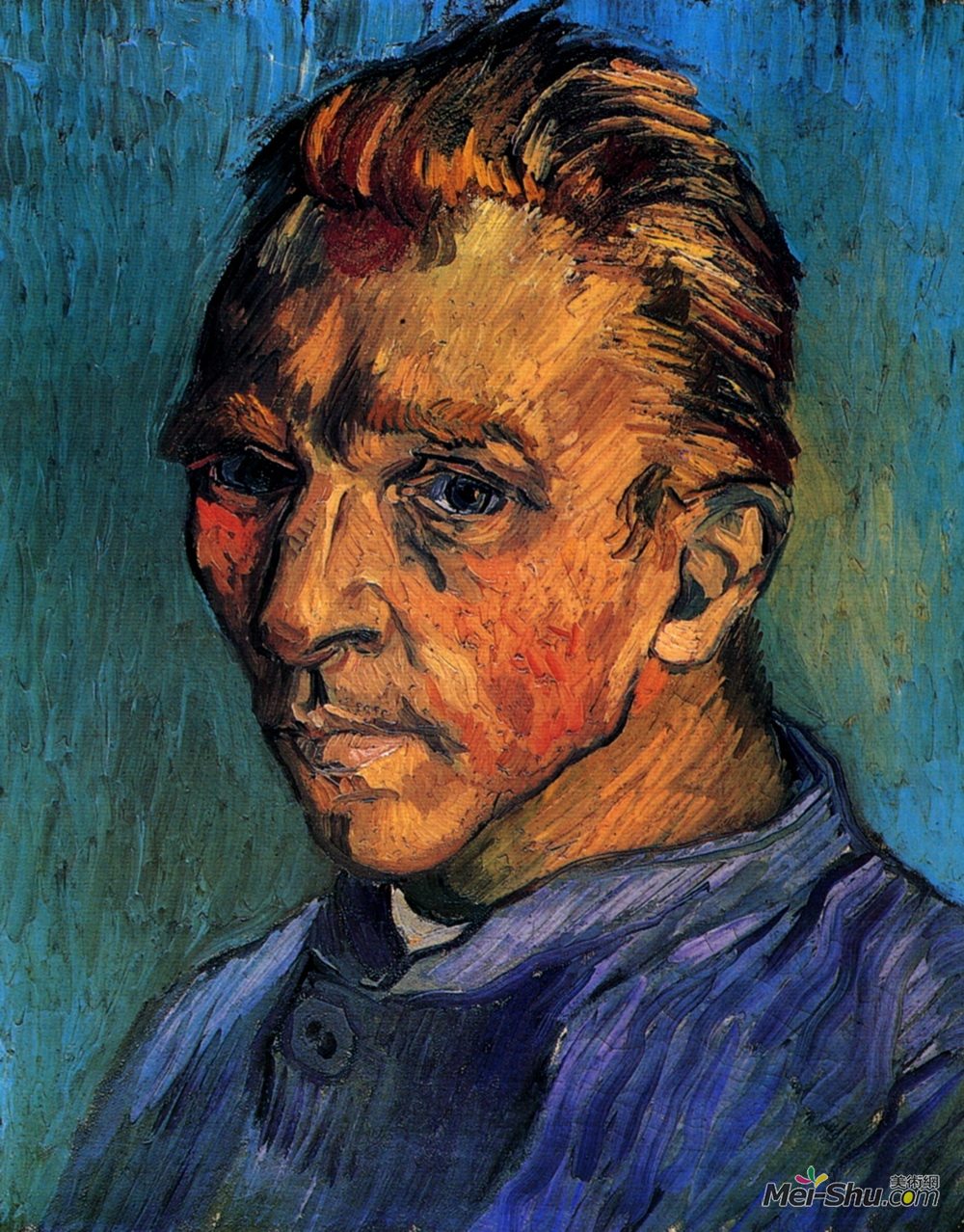 文森特·梵高(Vincent van Gogh)高清作品《自画像》