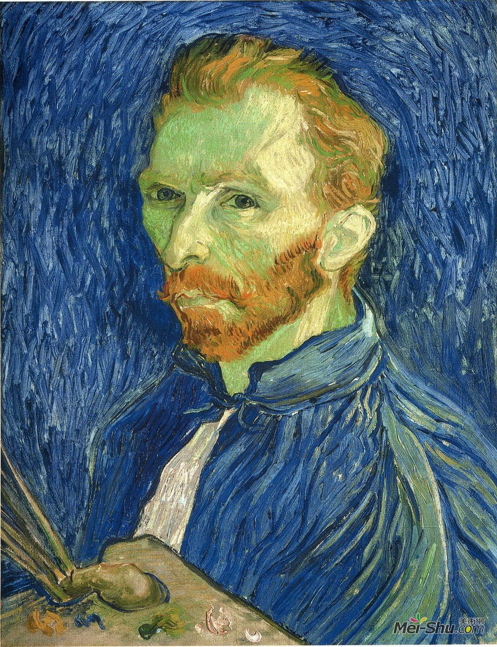 帕莱特自画像文森特梵高vincentvangogh高清作品欣赏