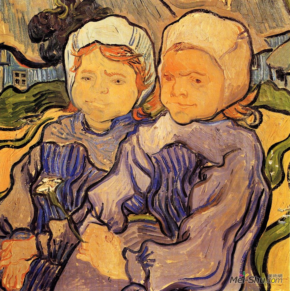 文森特·梵高(Vincent van Gogh)高清作品《两个孩子》