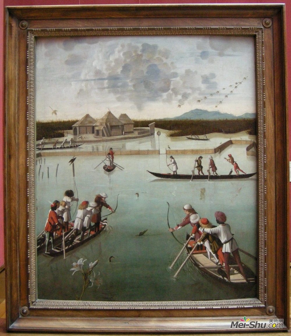 维托雷·卡尔帕乔(Vittore Carpaccio)高清作品《在礁湖上打猎》