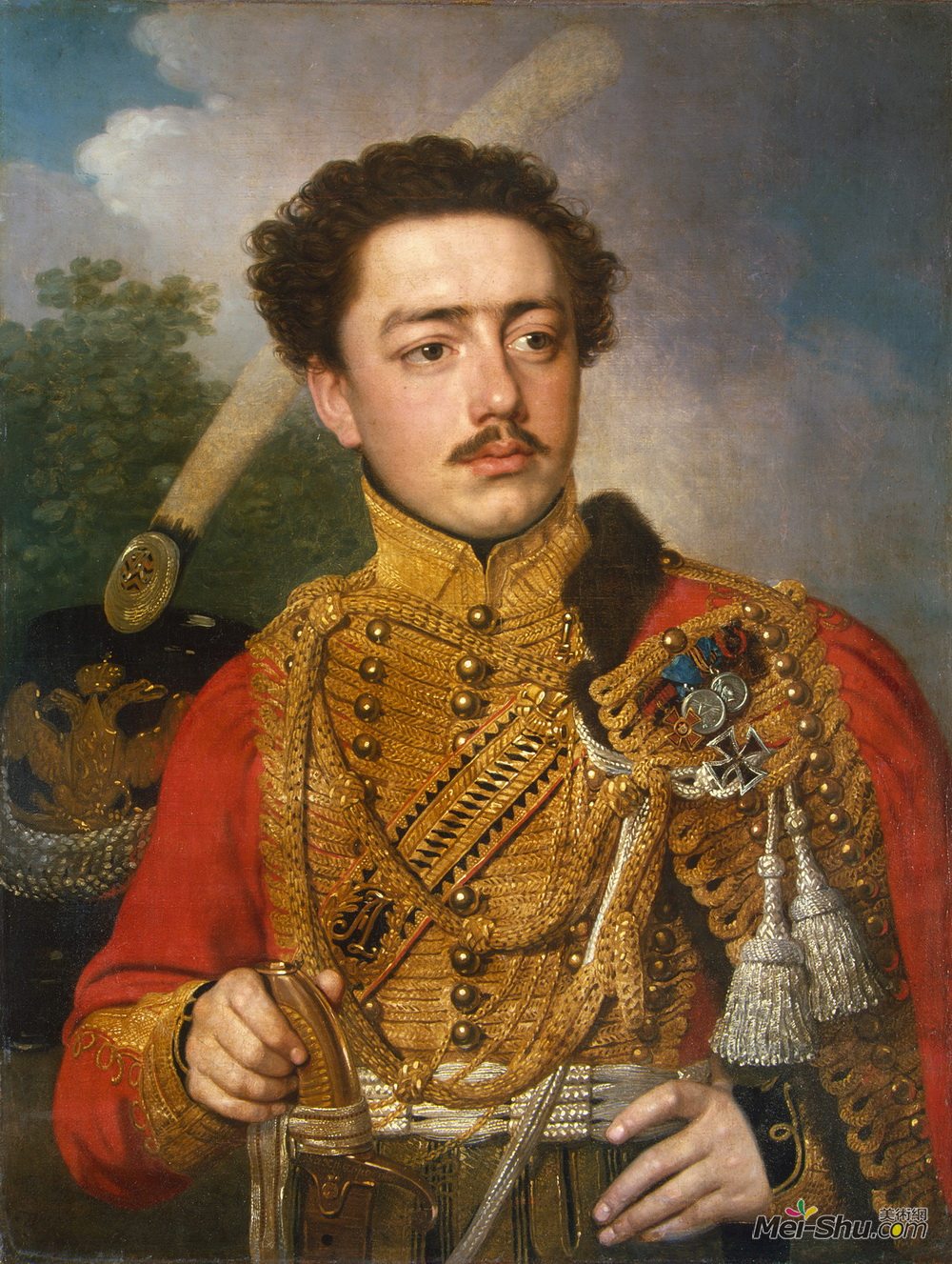 弗拉基米尔博罗维科夫斯基(Vladimir Borovikovsky)高清作品《卡伦科夫马苏科夫》