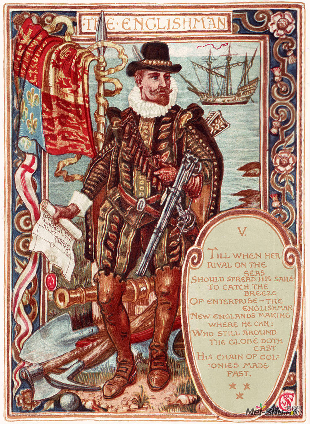 沃尔特·克兰(Walter Crane)高清作品《英国人》