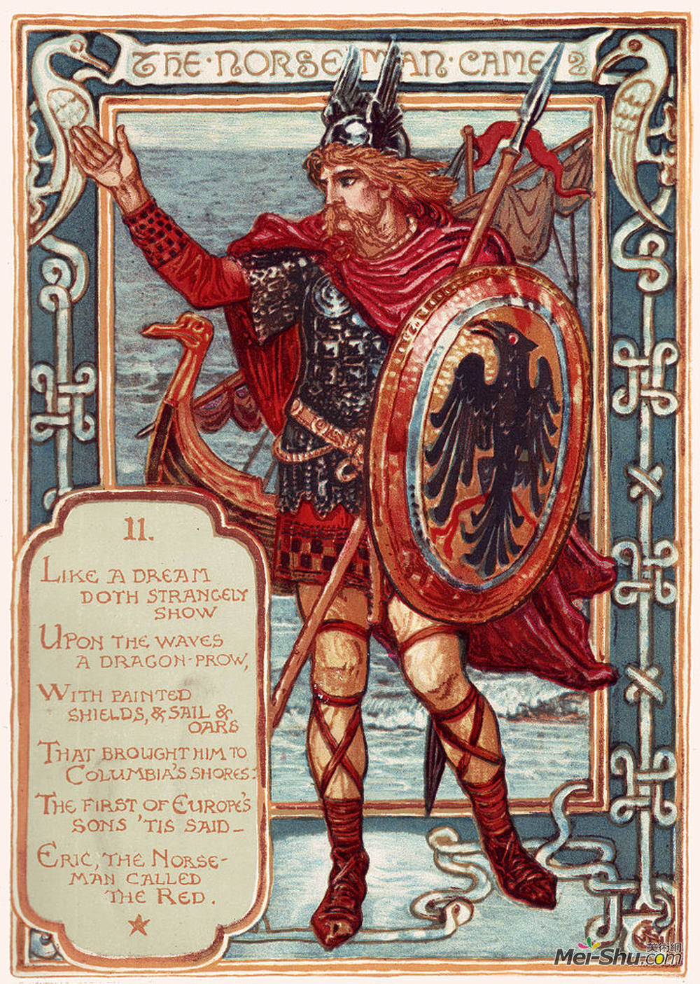 沃尔特·克兰(Walter Crane)高清作品《诺斯曼人》