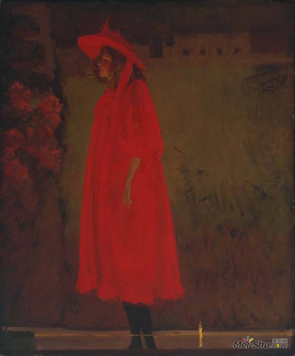 华特·席格(Walter Sickert)高清作品《老贝德福德的米妮坎宁安》