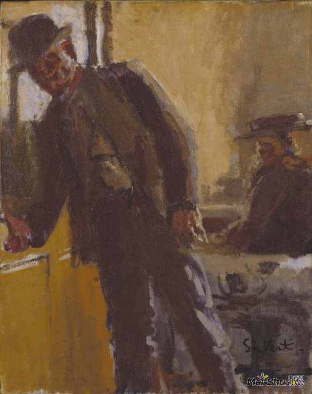 《去酒吧》华特·席格(walter sickert)高清作品欣赏