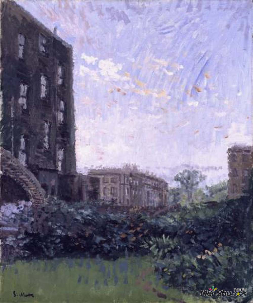 华特·席格(Walter Sickert)高清作品《罗兰森屋-日落》