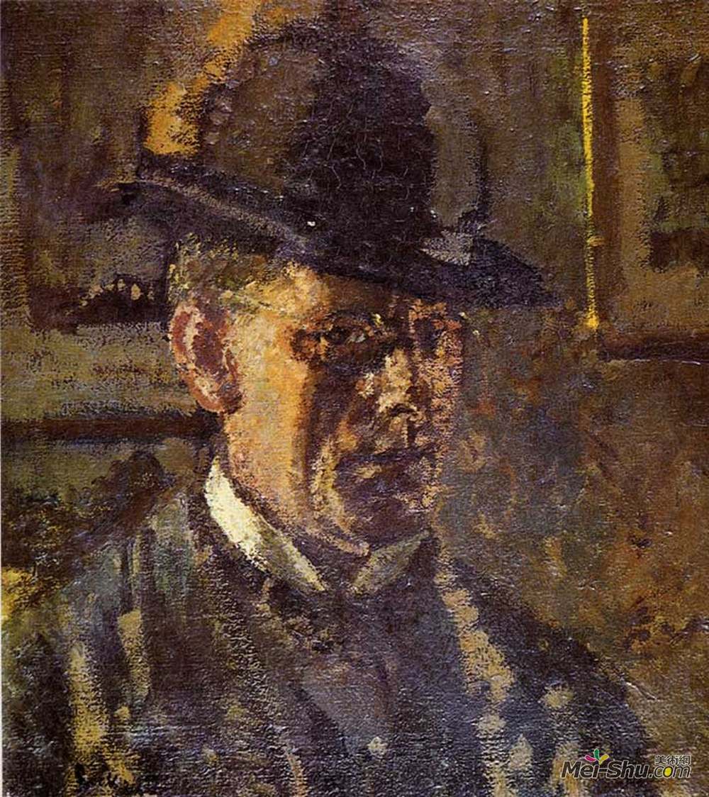 华特·席格(Walter Sickert)高清作品《少年领袖（自画像）》
