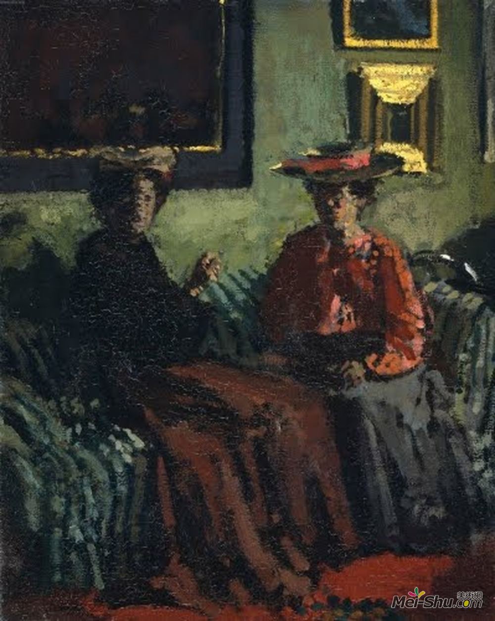 华特·席格(Walter Sickert)高清作品《比利时青年妇女》