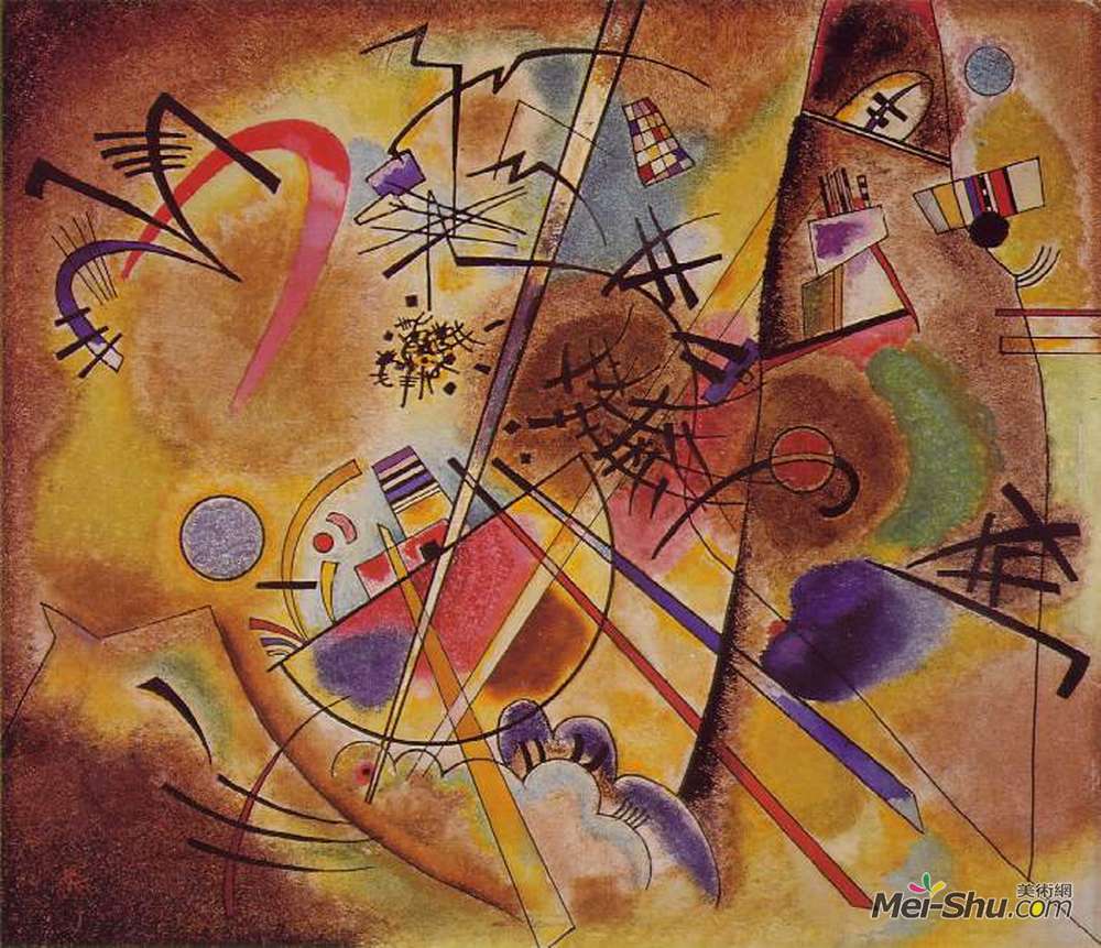 瓦西里·康定斯基(Wassily Kandinsky)高清作品《红色小梦》