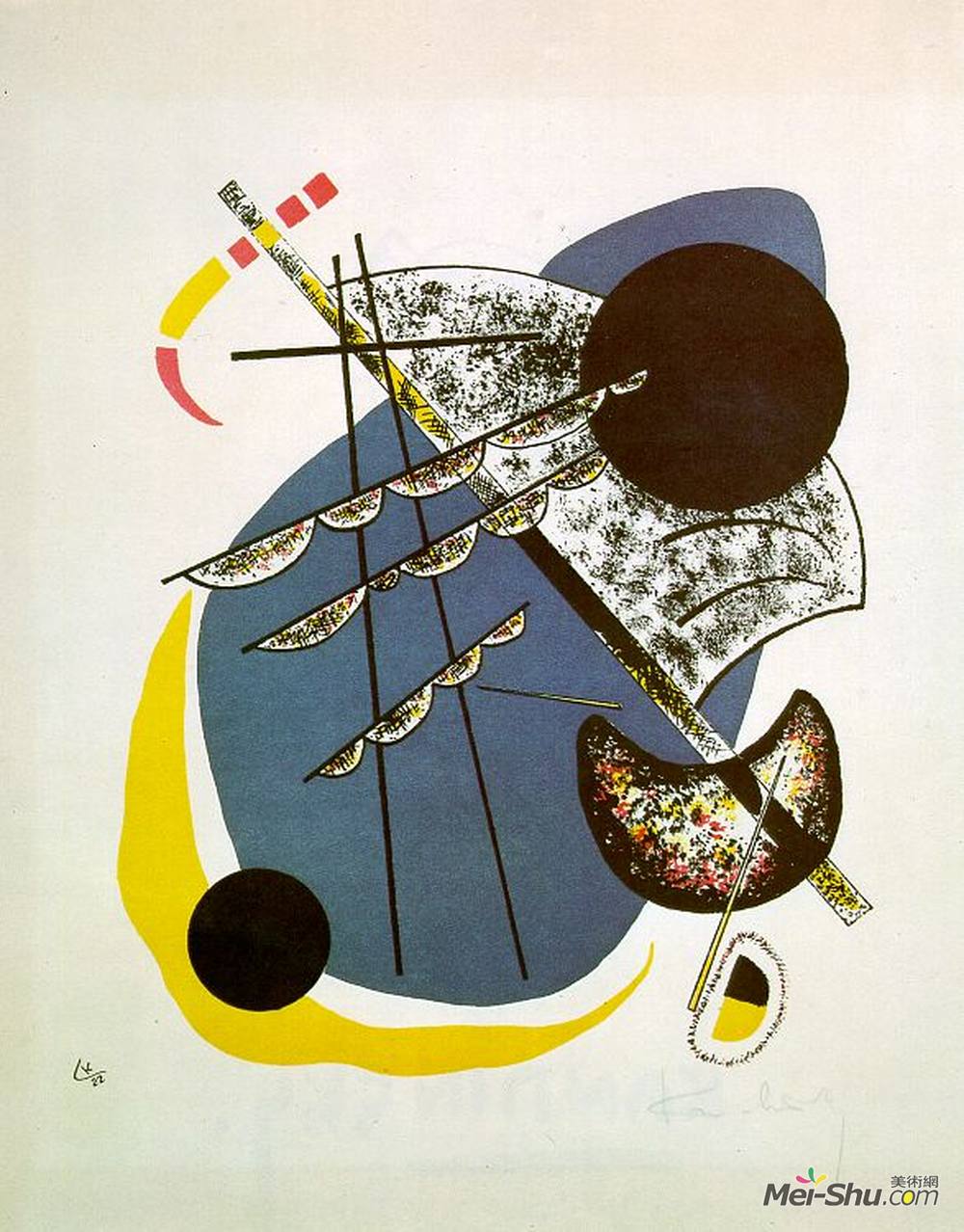 瓦西里·康定斯基(Wassily Kandinsky)高清作品《小世界II》